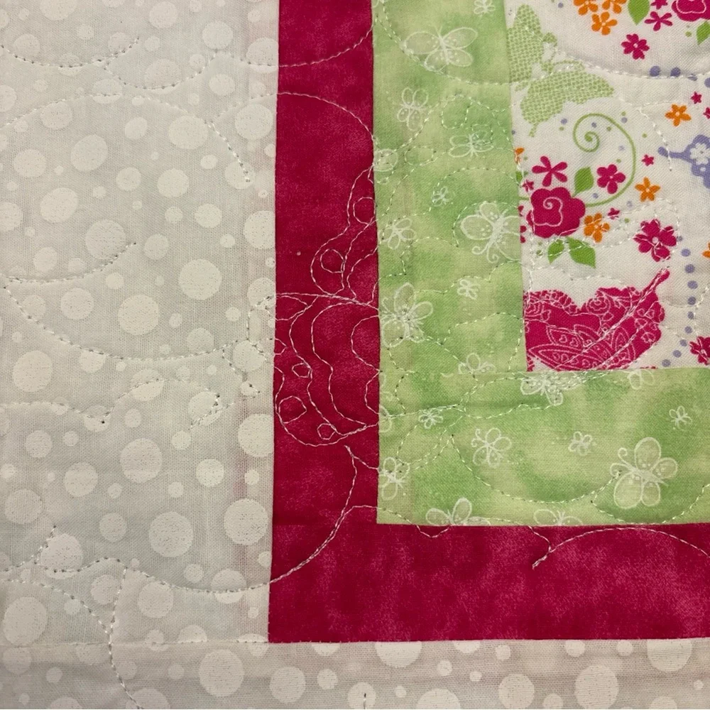 Colorful Butterfly Patchwork Quilt